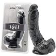 Duże dildo Get Real Black 8'' - 2