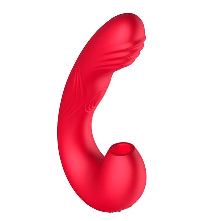 Silikonowy wibrator wielofunkcyjny - ssący, pulsujący i wibrujący.