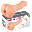 Masturbator z penisem, pośladkami i otworem analnym. Przedłużka Two In One - 3