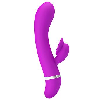 Wibrator rabbit silikonowy 30 trybów wibracji. Ergonomiczny kształt