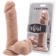 Cieliste dildo z jądrami Get Real 7'' - 2