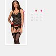 860-COR-1 gorset i stringi czarny S/M - 7
