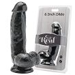 Dildo Get Real Black 6'' - 2