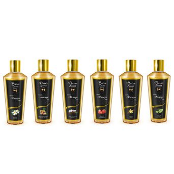 Olejki do masażu erotycznego 6 szt x 30 ml. Różne zapachy. Piękny prezent
