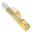Wibrator z funkcją rotacji z masażerem łechtaczki. Orgasmic Rabbit gold - 3